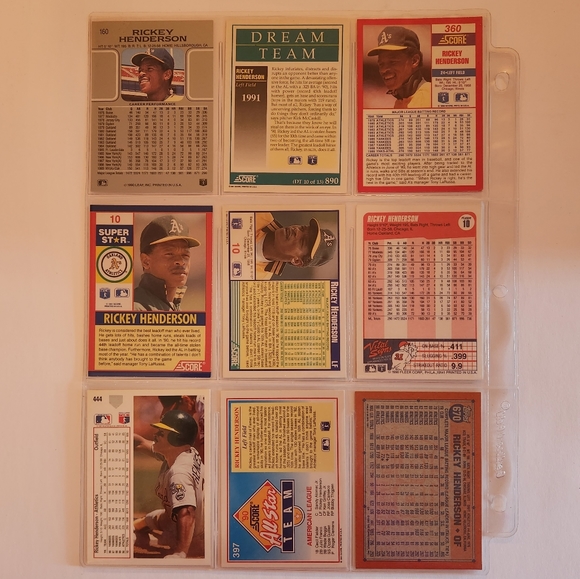 Lot of 45 Rickey Henderson baseball cards - Picture 2 of 10